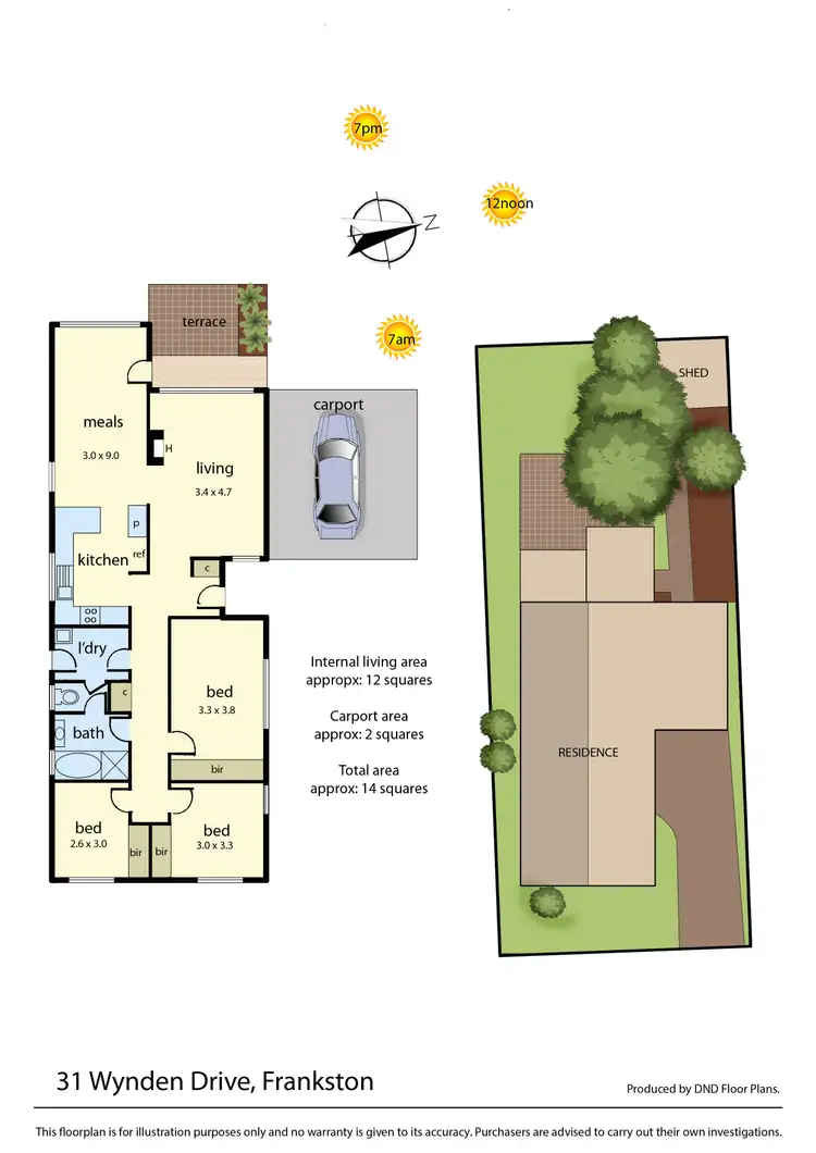 Floorplan of Homely house listing, 31 Wynden Drive, Frankston VIC 3199