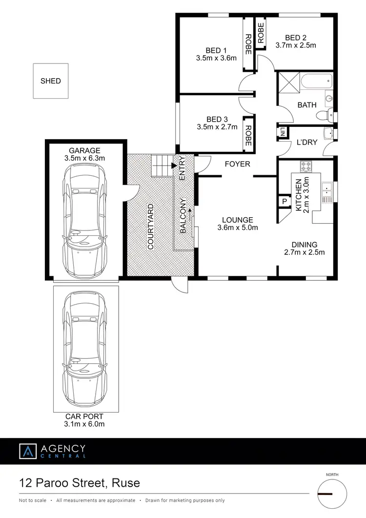 Floorplan of Homely house listing, 12 Paroo Street, Ruse NSW 2560