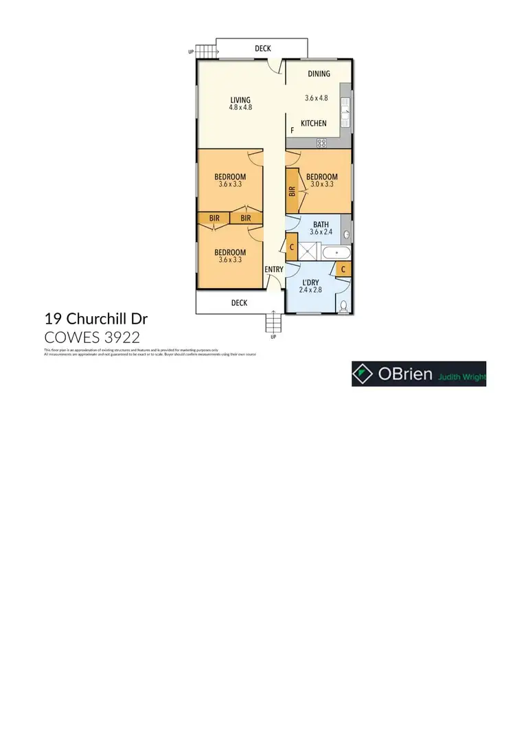 Floorplan of Homely house listing, 19 Churchill Drive, Cowes VIC 3922