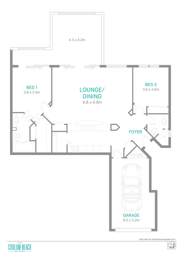 Floorplan of Homely unit listing, 49/1 Bay Terrace, Coolum Beach QLD 4573