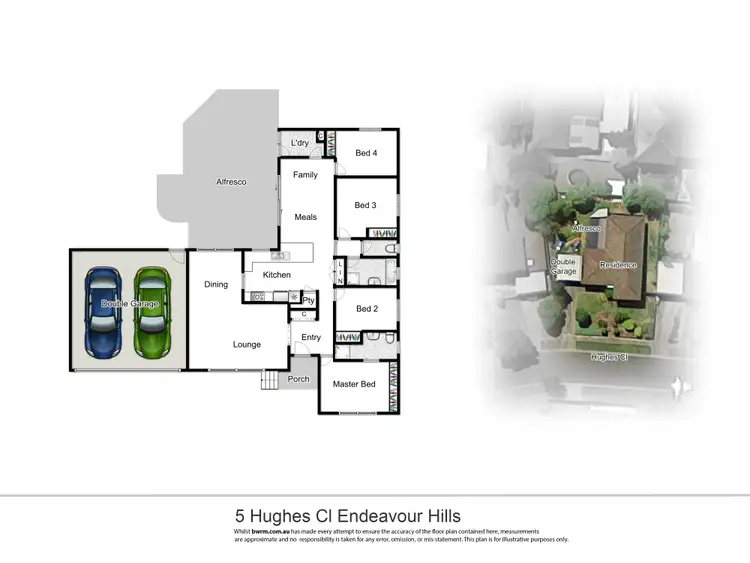 Floorplan of Homely house listing, 5 Hughes Close, Endeavour Hills VIC 3802