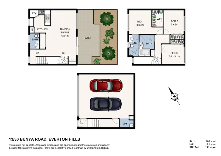 Floorplan of Homely townhouse listing, 13/36 Bunya Road, Everton Hills QLD 4053