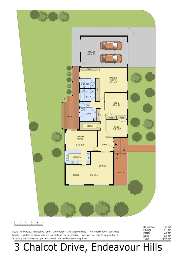 Floorplan of Homely house listing, 3 Chalcot Drive, Endeavour Hills VIC 3802