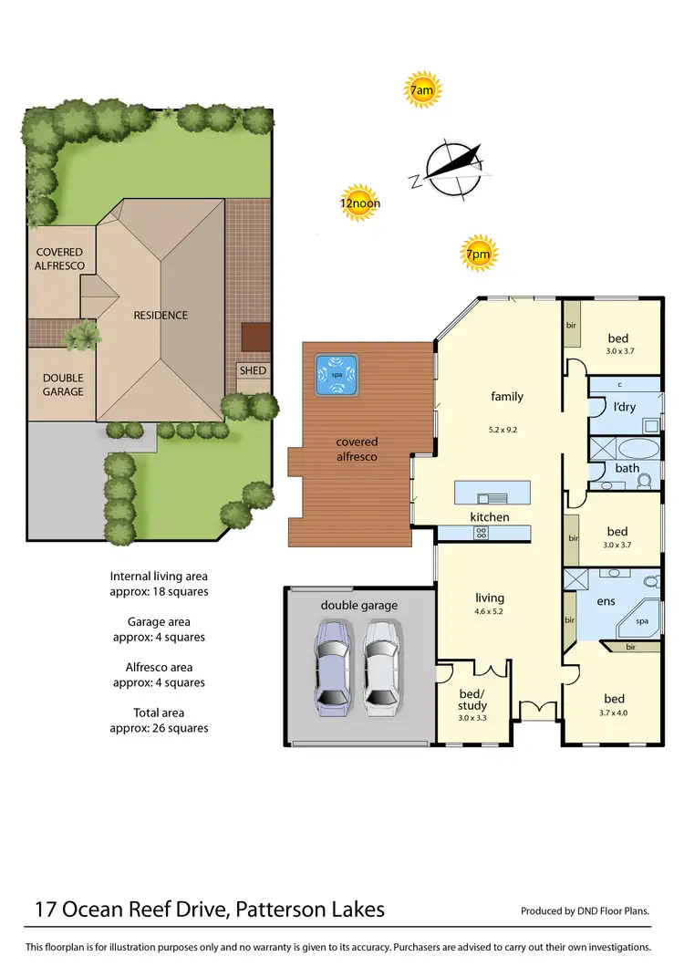 Floorplan of Homely house listing, 17 Ocean Reef Drive, Patterson Lakes VIC 3197