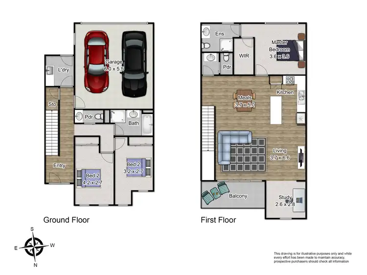Floorplan of Homely townhouse listing, 10 Ezra Crescent, Officer VIC 3809