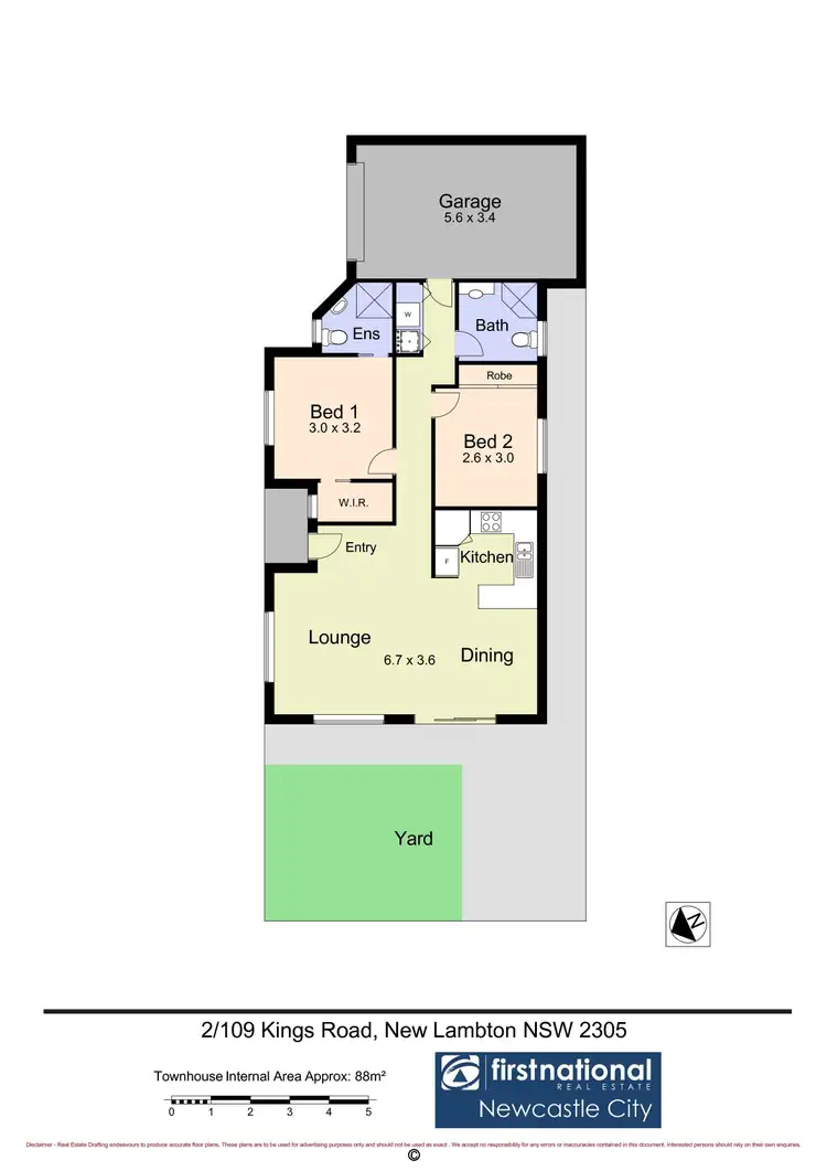 Floorplan of Homely villa listing, 2/109 Kings Road, New Lambton NSW 2305