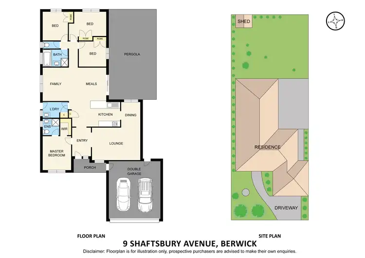 Floorplan of Homely house listing, 9 Shaftsbury Avenue, Berwick VIC 3806