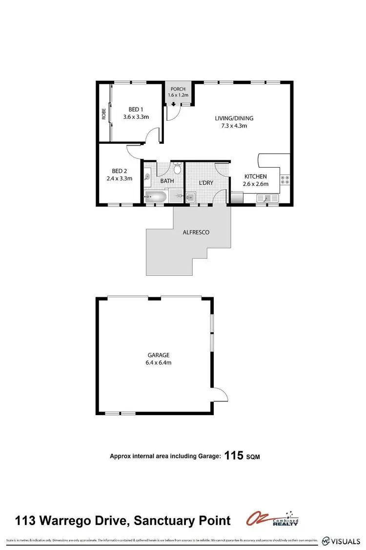 Floorplan of Homely house listing, 113- Warrego Drive, Sanctuary Point NSW 2540