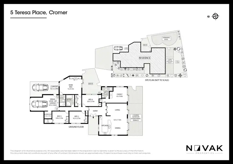 Floorplan of Homely house listing, 5 Teresa Place, Cromer NSW 2099