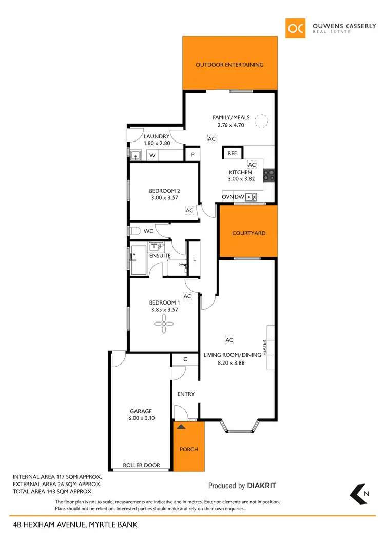 Floorplan of Homely house listing, 4B Hexham Avenue, Myrtle Bank SA 5064