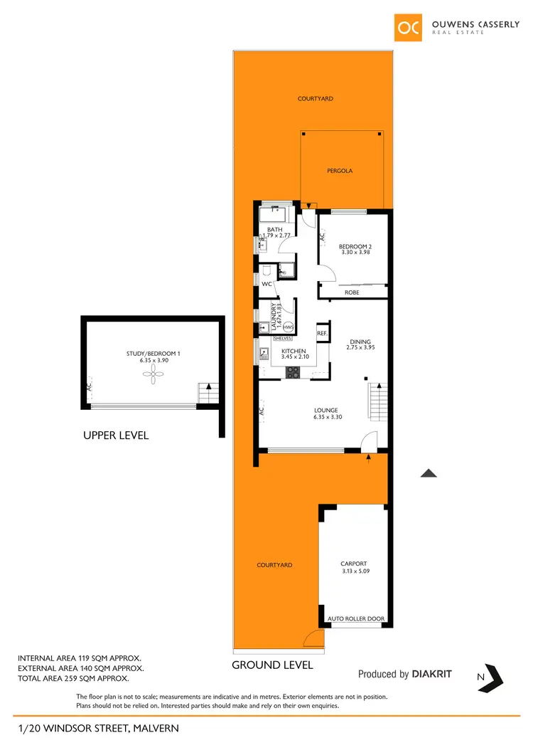 Floorplan of Homely house listing, 1/20 Windsor Street, Malvern SA 5061