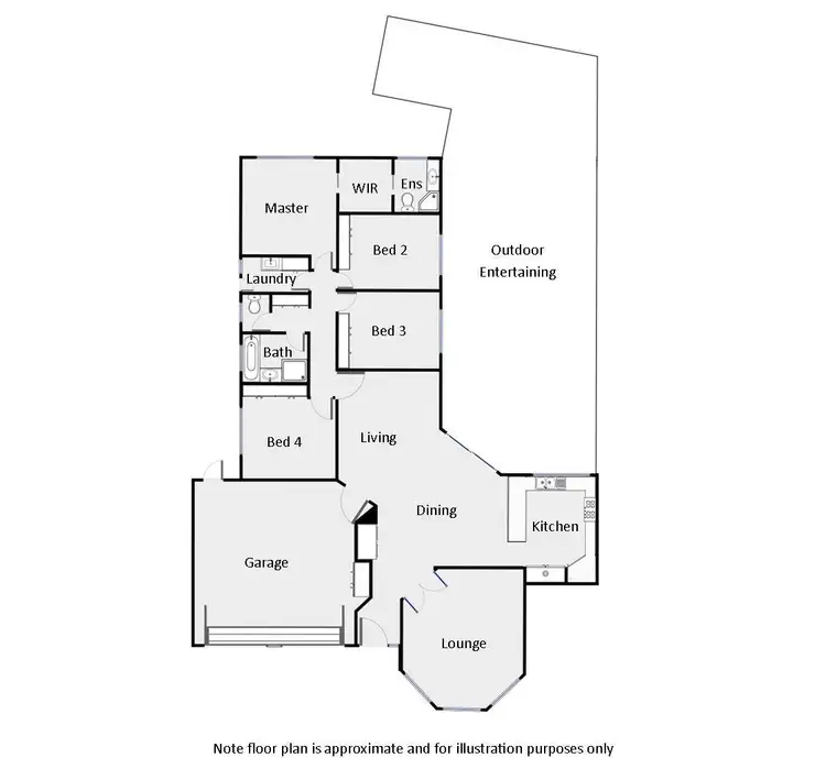 Floorplan of Homely house listing, 27 Dunning Drive, Mildura VIC 3500