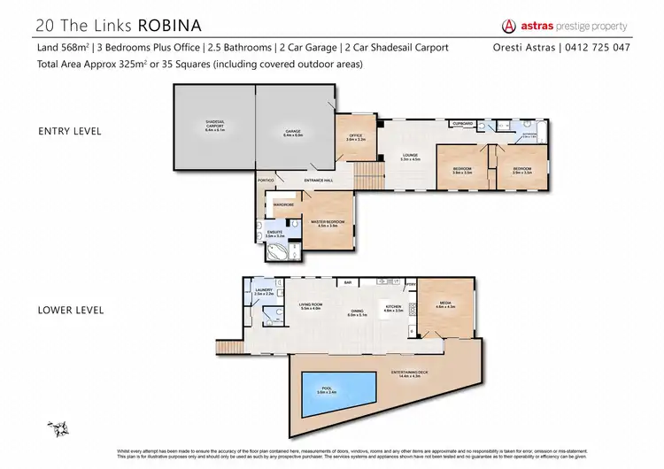Floorplan of Homely house listing, 20 The Links, Robina QLD 4226