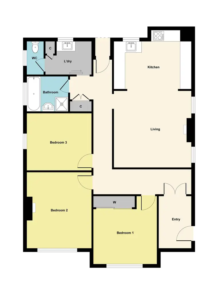Floorplan of Homely house listing, 109 Larter Street, Ballarat East VIC 3350