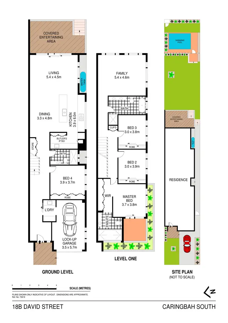 Floorplan of Homely semi-detached listing, 18B David Avenue, Caringbah South NSW 2229