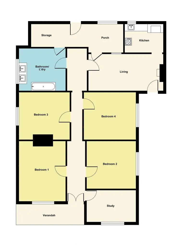 Floorplan of Homely house listing, 217 Eureka Street, Ballarat East VIC 3350