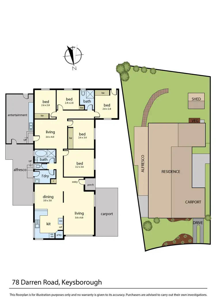 Floorplan of Homely house listing, 78 Darren Road, Keysborough VIC 3173