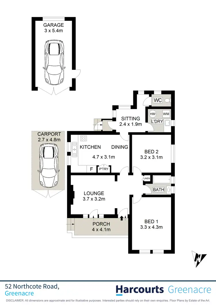 Floorplan of Homely house listing, 52 Northcote Road, Greenacre NSW 2190