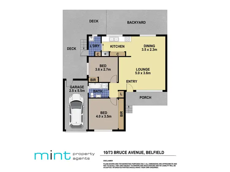 Floorplan of Homely villa listing, 10/73 Bruce Avenue, Belfield NSW 2191