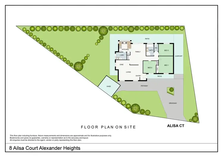 Floorplan of Homely house listing, 8 Ailsa Court, Alexander Heights WA 6064
