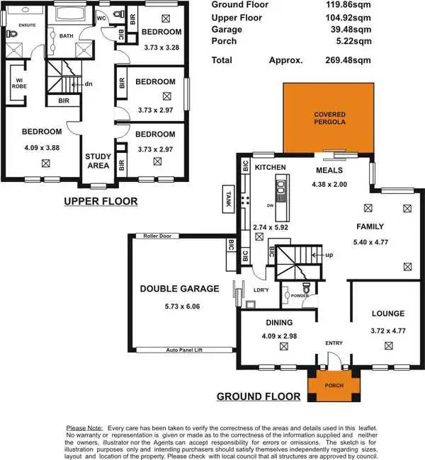 Floorplan of Homely house listing, 18 Crace Road, Fulham SA 5024