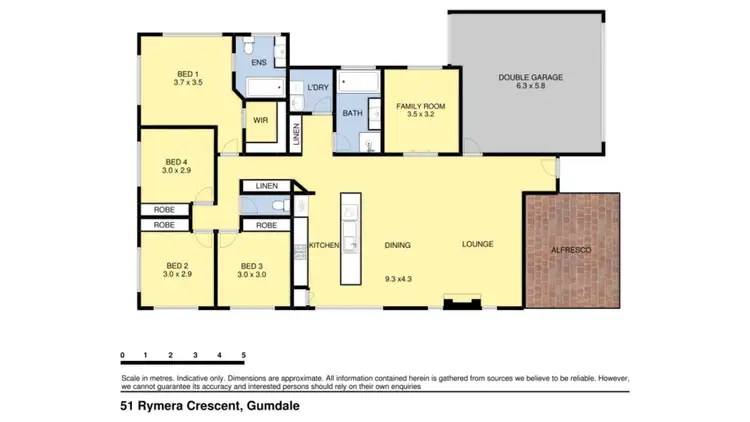 Floorplan of Homely house listing, 51 Rymera Crescent, Gumdale QLD 4154