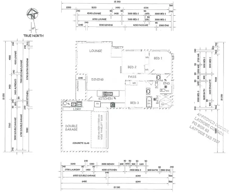 Floorplan of Homely unit listing, 1/6 Ponsonby Court, Port Sorell TAS 7307