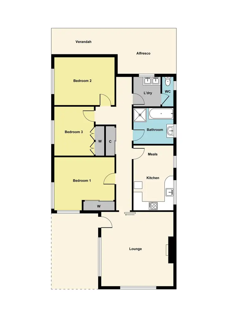 Floorplan of Homely house listing, 34 Hucker Street, Ararat VIC 3377