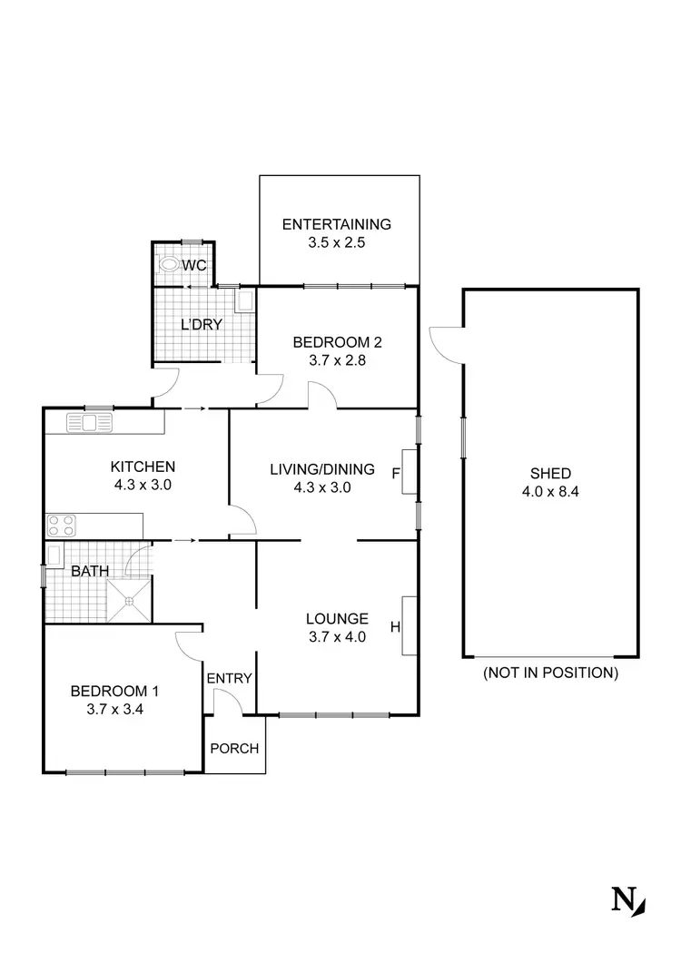 Floorplan of Homely house listing, 18 Booth Street, Golden Square VIC 3555