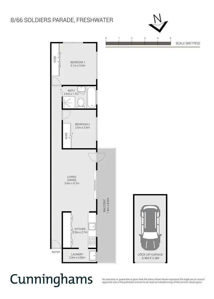 Floorplan of Homely apartment listing, 8/66 Soldiers Avenue, Freshwater NSW 2096