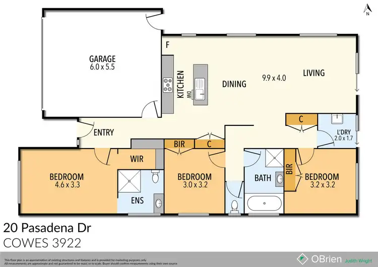 Floorplan of Homely house listing, 20 Pasadena Drive, Cowes VIC 3922
