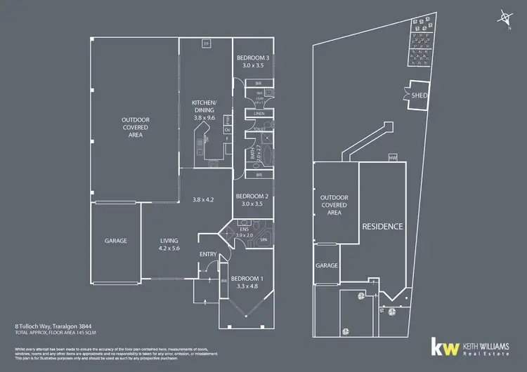 Floorplan of Homely house listing, 8 Tulloch Way, Traralgon VIC 3844