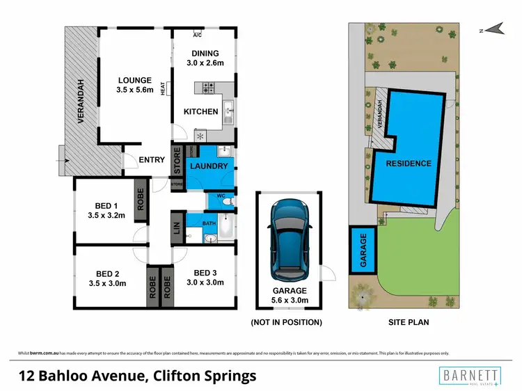 Floorplan of Homely house listing, 12 Bahloo Avenue, Clifton Springs VIC 3222