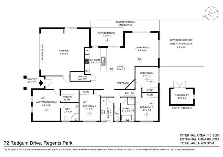 Floorplan of Homely house listing, 72 Redgum Drive, Regents Park QLD 4118