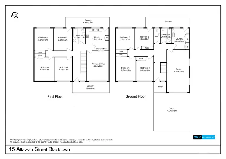 Floorplan of Homely house listing, 15 Allawah Street, Blacktown NSW 2148