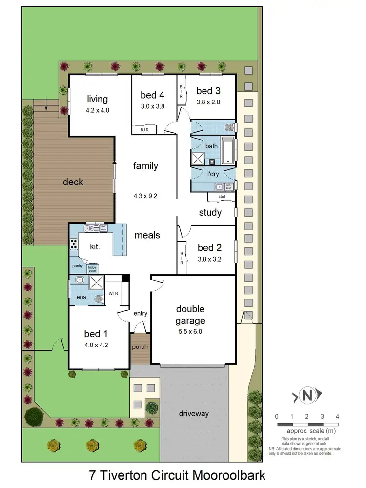Floorplan of Homely house listing, 7 Tiverton Circuit, Mooroolbark VIC 3138
