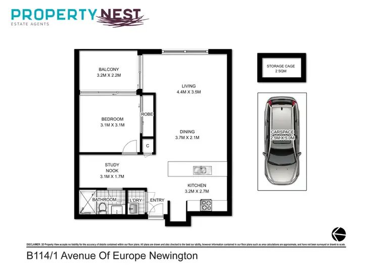 Floorplan of Homely apartment listing, B114/1 Avenue of Europe, Newington NSW 2127