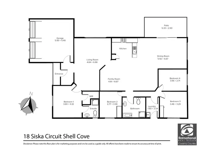 Floorplan of Homely house listing, 18 Siska Circuit, Shell Cove NSW 2529