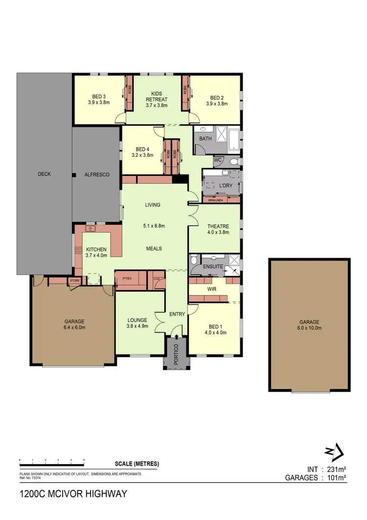 Floorplan of Homely house listing, 1200C McIvor Highway, Junortoun VIC 3551