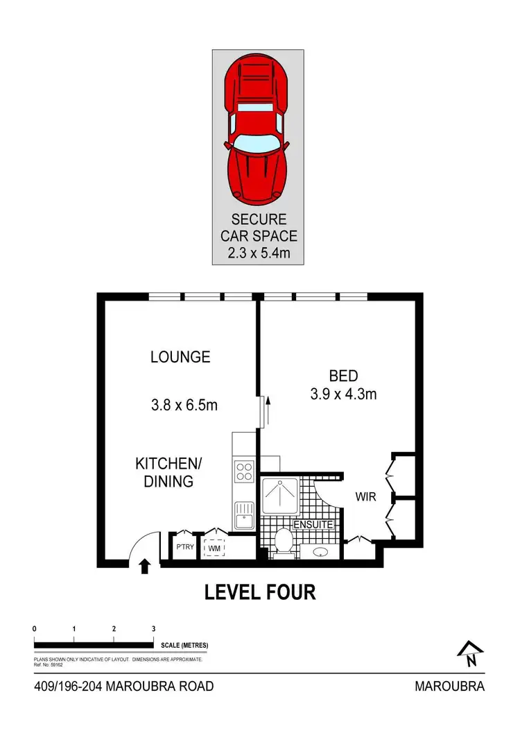 Floorplan of Homely apartment listing, 409/196-204 Maroubra Road, Maroubra NSW 2035