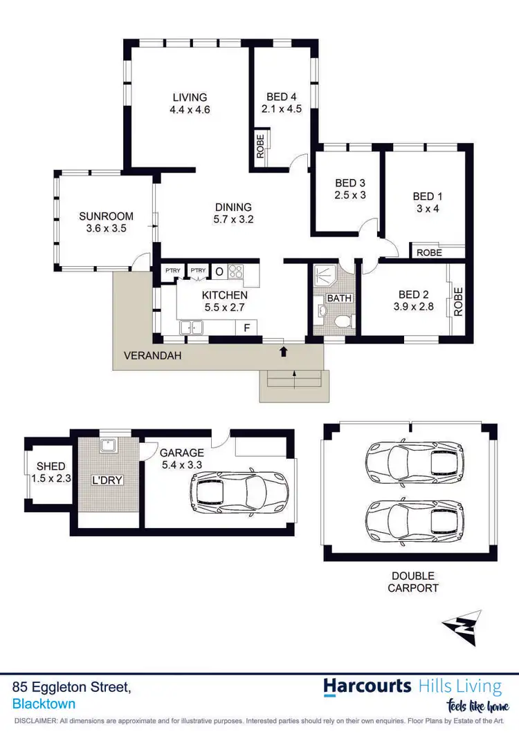 Floorplan of Homely house listing, 85 Eggleton Street, Blacktown NSW 2148