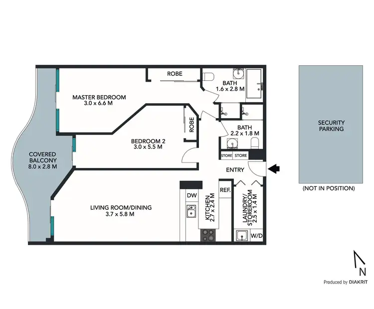 Floorplan of Homely apartment listing, 305/11-15 Mooramba Road, Dee Why NSW 2099