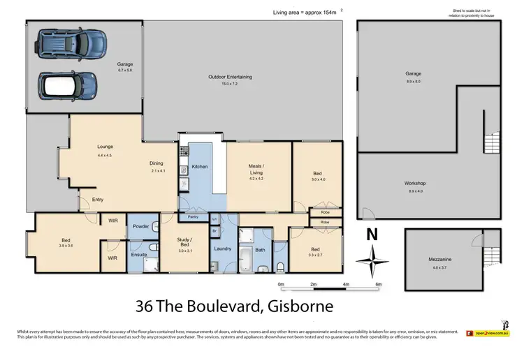 Floorplan of Homely house listing, 36 The Boulevard, Gisborne VIC 3437