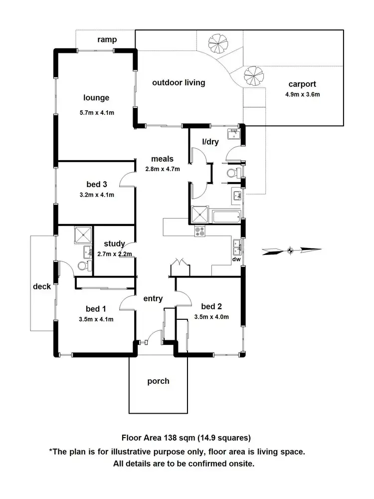 Floorplan of Homely house listing, 49 St Leonards Road, Healesville VIC 3777