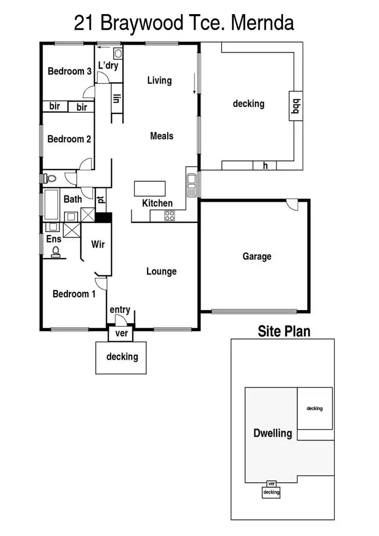 Floorplan of Homely house listing, 21 Braywood Terrace, Mernda VIC 3754