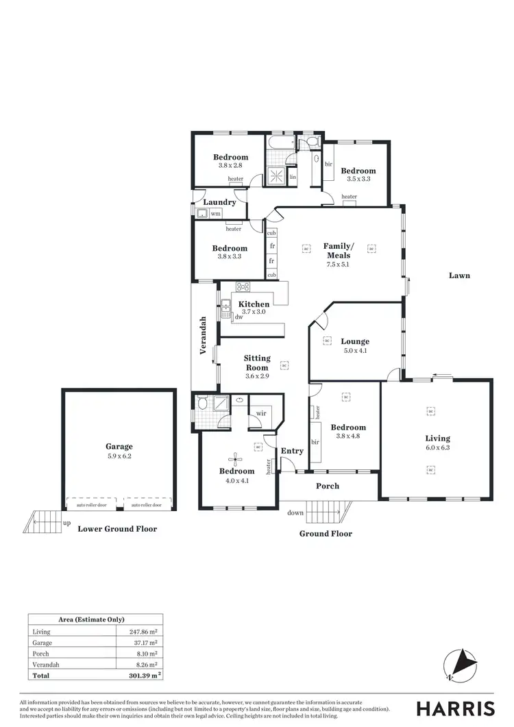 Floorplan of Homely house listing, 8 Seaview Avenue, Wirrina Cove SA 5204