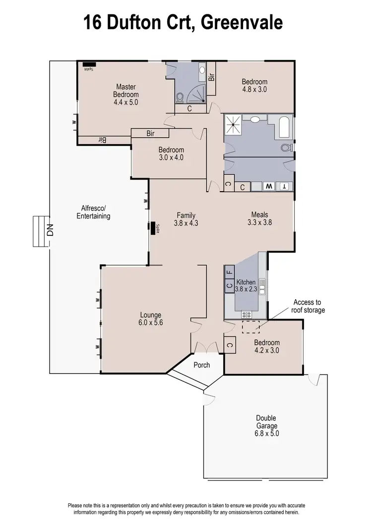 Floorplan of Homely house listing, 16 Dufton Court, Greenvale VIC 3059