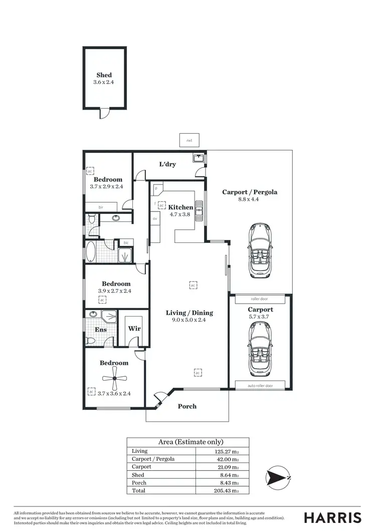Floorplan of Homely house listing, 36 Stoneybrook Drive, Paradise SA 5075