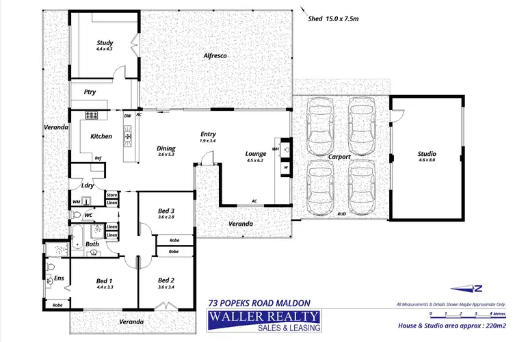 Floorplan of Homely house listing, 73 Popeks Road, Maldon VIC 3463
