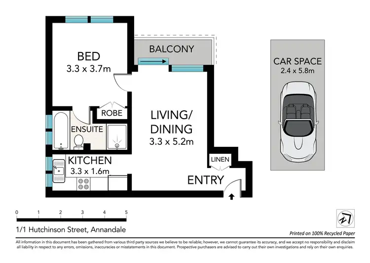 Floorplan of Homely apartment listing, 1/1 Hutchinson Street, Annandale NSW 2038